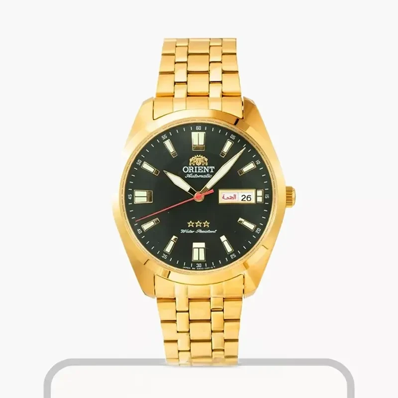 Orient Three Star Automatic Black Dial Men’s Watch- SAB0C001B8-B